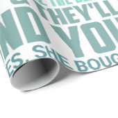 私はフリーキンおばあちゃんから自分の態度を素晴らし得る ラッピングペーパー (ロールコーナー)