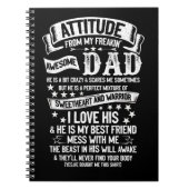私はフリーキンのパパから自分の態度を素晴らし得る ノートブック (正面)