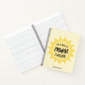 私はフリーキンの太陽の光おもしろいだ ノートブック (内部)