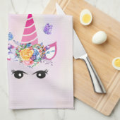 私はフリーキンの魔法のユニコーンおもしろい キッチンタオル (四つ折り)