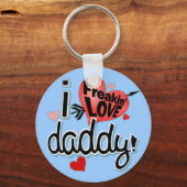 私はフリーキン愛パパ！ キーホルダー (正面)