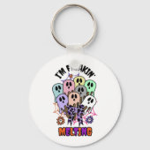 私はフリーキン'溶けハロウィーンアイスクリーム幽霊 キーホルダー (裏面)