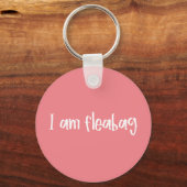 私はフリーバッグ キーホルダー (正面)