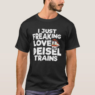 私はフリーラブディーゼルトレインプルオーバーフード付きスウェットシャツ Tシャツ