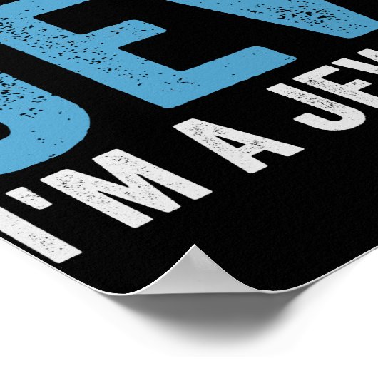 私はフルブラッドのユダヤ人ではない、私はユダヤ風のギフトおもしろいだ ポスター (角)