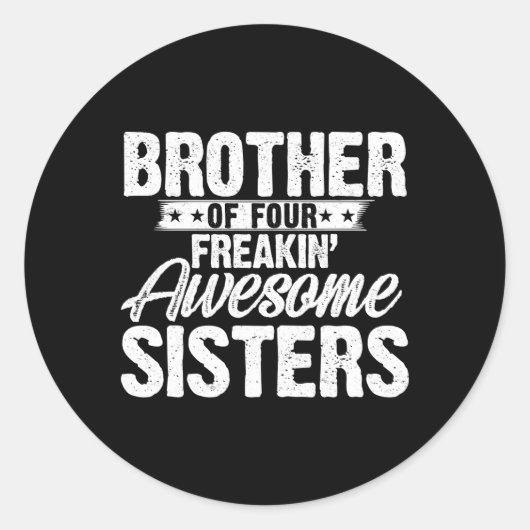 私はフレー誇りを持ったキンの兄弟だ素晴らし ラウンドシール (正面)