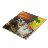 私はフロリダを愛人気があるし、熱帯デザイン、 タイル (側面)