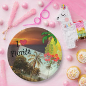 私はフロリダを愛人気があるし、熱帯デザイン、 ペーパープレート (パーティー)