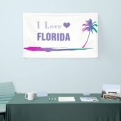 私はフロリダパープルカラフルを愛する 横断幕 (トレードショー)