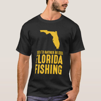私はフロリダ魚釣り愛国的なアメリ最高のになりたい Tシャツ
