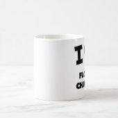 私はフローチャートを愛します コーヒーマグカップ (中央)