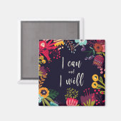 私はフローラと引用文する縁ど マグネット (正面/裏面)