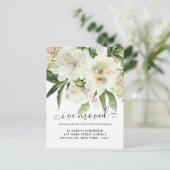 私はフローラ植物牡丹エレガント移動を移動 案内ポストカード (スタンド正面)