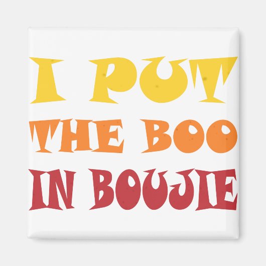 私はブギーにその本を置いた マグネット (正面)