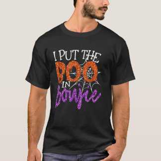 私はブジエ面白いハロウィーンのコスチュームBoujeeにブーを入れる Tシャツ
