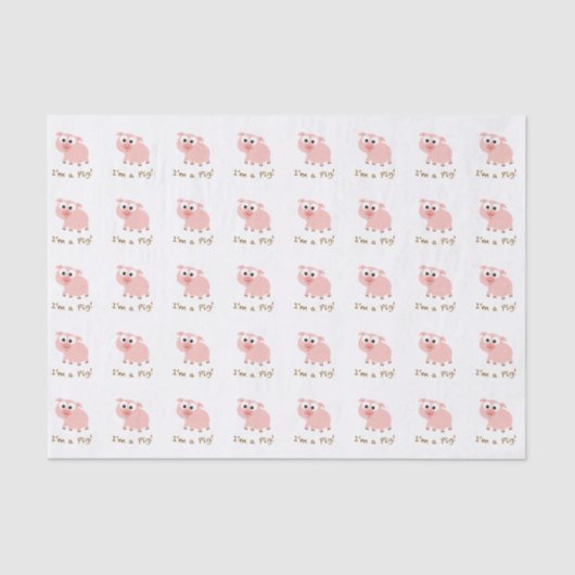 私はブタです 薄葉紙 (正面)