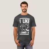 私はブタのお尻を好みます Tシャツ (正面フル)