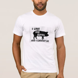 私はブタのお尻を好みます Tシャツ
