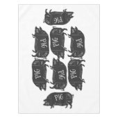 私はブタのお尻を好み、あることができません テーブルクロス (正面)