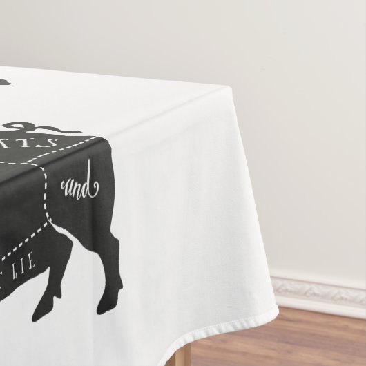 私はブタのお尻を好み、あることができません テーブルクロス (インサイチュ)