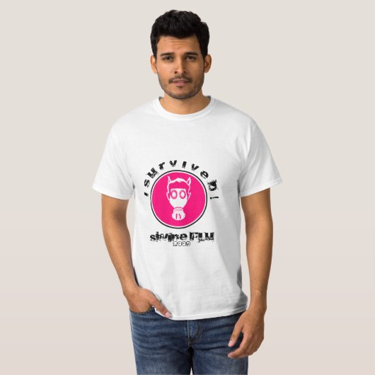 私はブタのインフルエンザを生き延びました! (2009年) Tシャツ (正面フル)
