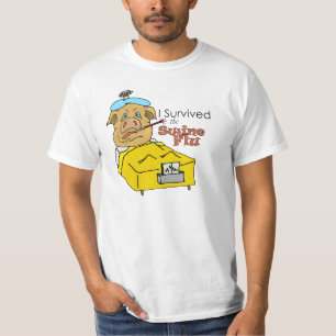 私はブタのインフルエンザを生き延びました Tシャツ