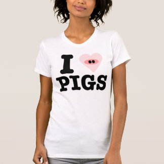 私はブタを愛します Tシャツ