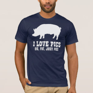私はブタを愛します Tシャツ