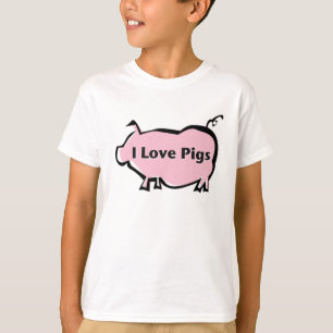 私はブタを愛します Tシャツ