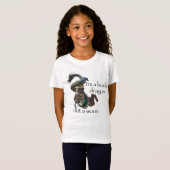 私はブックドラゴン、ワームじゃない Tシャツ (正面フル)