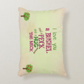 私はブッシェルおよびコツコツつつく音の枕愛します アクセントクッション (正面(垂直))