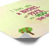 私はブッシェルとペックウォールアートがあなたを愛している ポスター (角)