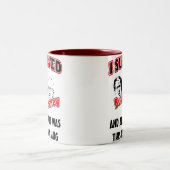 私はブッシュおよびCheneyを生き延びました ツートーンマグカップ (中央)