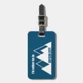 私はブライアン・シティ・マウンテンに行きたい ラゲッジタグ (正面縦)