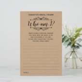 私はブライダルシャワー英語の素朴スペインのなゲーム (スタンド正面)