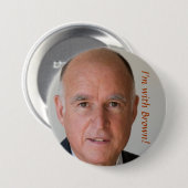 、私はブラウンとあります! 缶バッジ (正面&裏面)