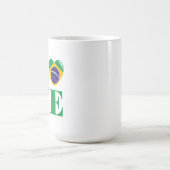 私はブラジルが大好きだ コーヒーマグカップ (中央)