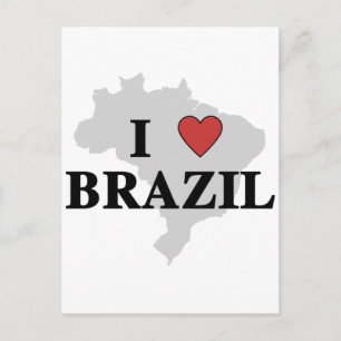 私はブラジルが大好き ポストカード