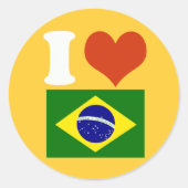 私はブラジルが大好き ラウンドシール (正面)
