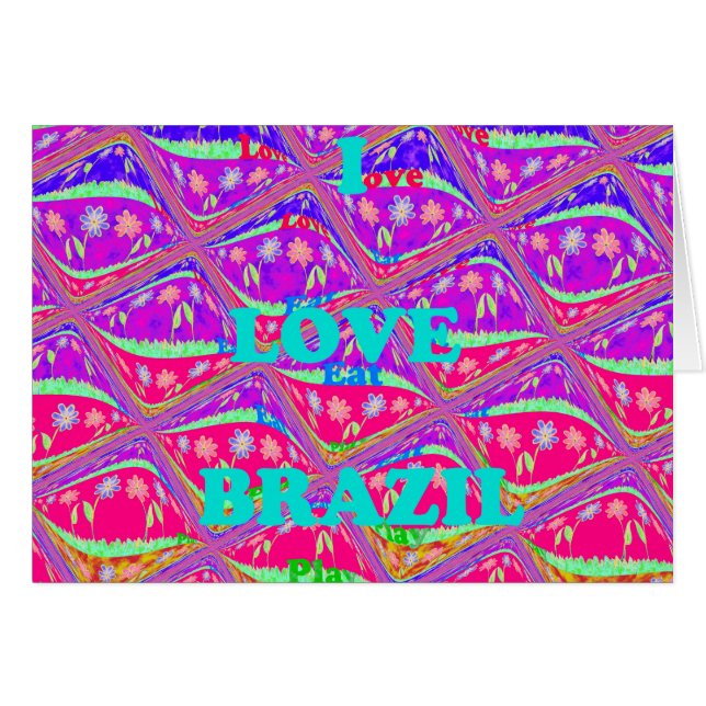 私はブラジルが大好き。美しいサンバ伝統的カラー (正面横)