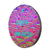 私はブラジルが大好き：美しいサンバ伝統的色 ダーツボード (正面右)