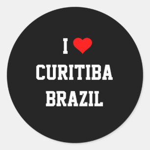私はブラジルのクリチバが大好き ラウンドシール