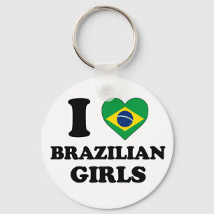 私はブラジルの女の子が大好きだ キーホルダー
