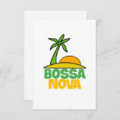 私はブラジルの音楽愛好家のためのボサノヴァの贈り物が大好き サンキューカード (正面/裏面)