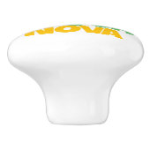 私はブラジルの音楽愛好家のためのボサノヴァの贈り物が大好き セラミックノブ (側面)