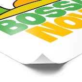 私はブラジルの音楽愛好家のためのボサノヴァの贈り物が大好き フォトプリント (角)