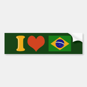 私はブラジルを愛している バンパーステッカー