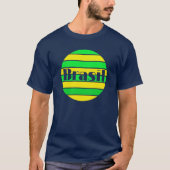 私はブラジルサッカー大好きサッカーデザイン Tシャツ (正面)