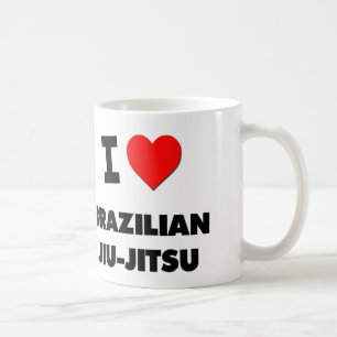 私はブラジル人Jiu-Jitsuを愛します コーヒーマグカップ
