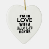 私はブラジルJIU-JITSUの戦闘機との愛にあります セラミックオーナメント (右)